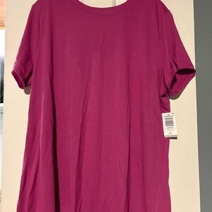 Torrid Fuchsia Short Sleeve Tee